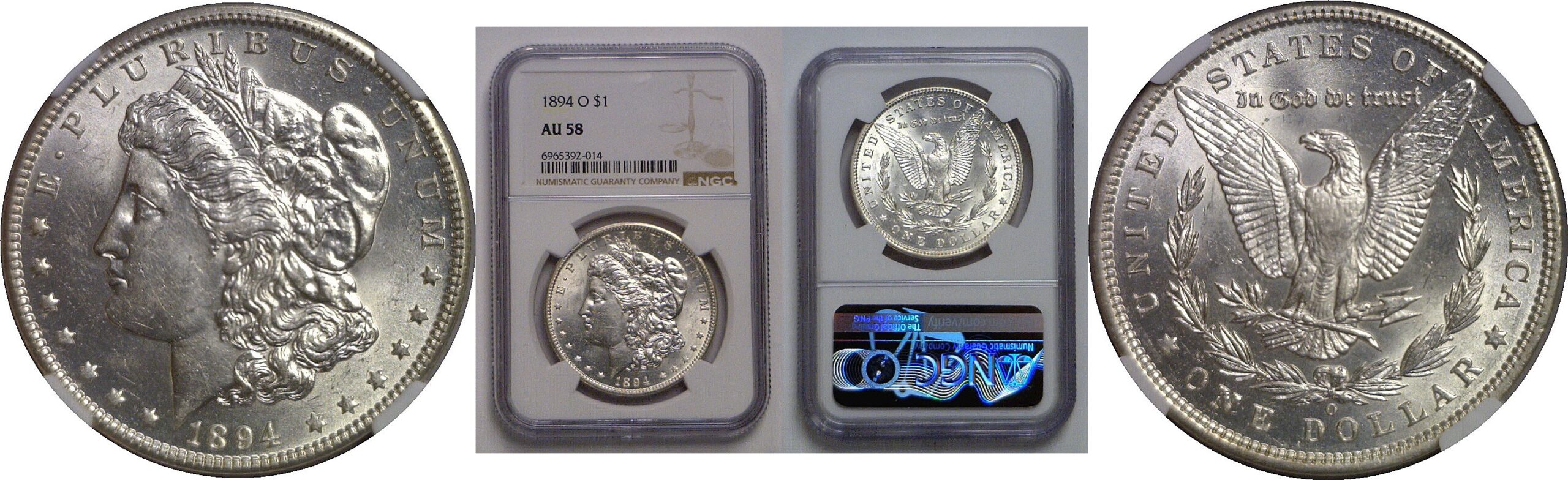1894-O Morgan Dollar   NGC AU-58