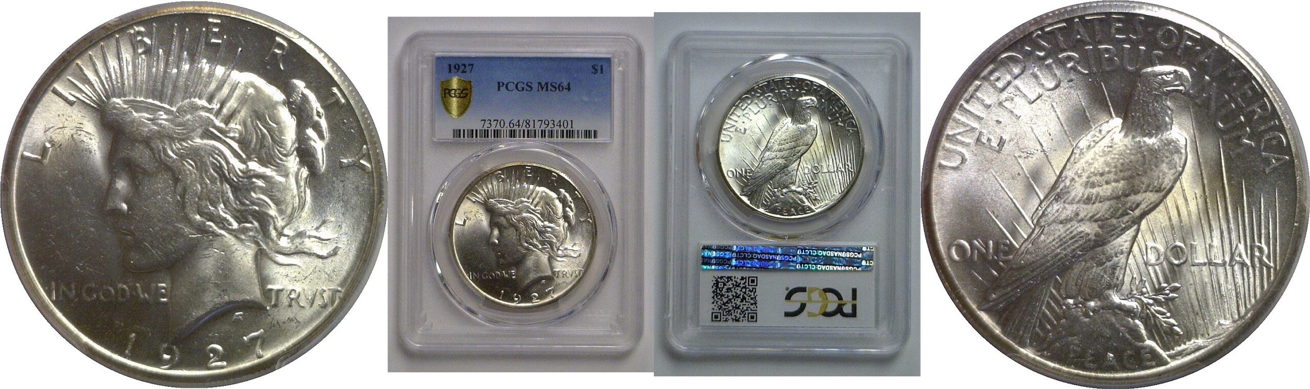 1927 Peace Dollar    PCGS MS-64