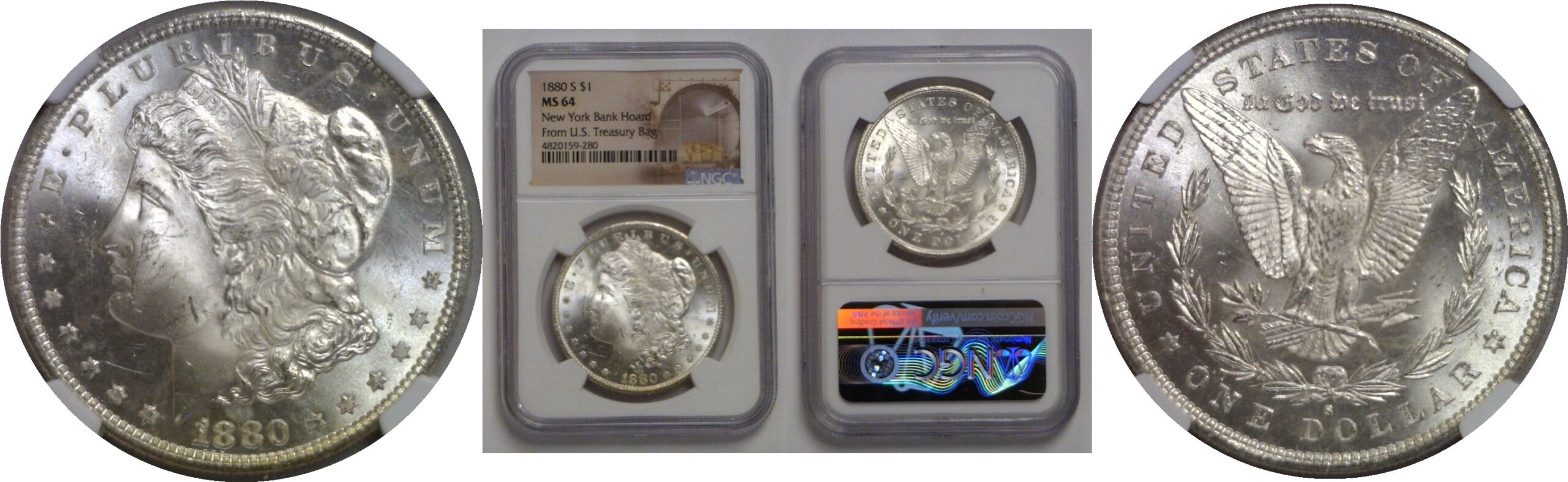 1880-S Morgan Dollar   NGC MS-64