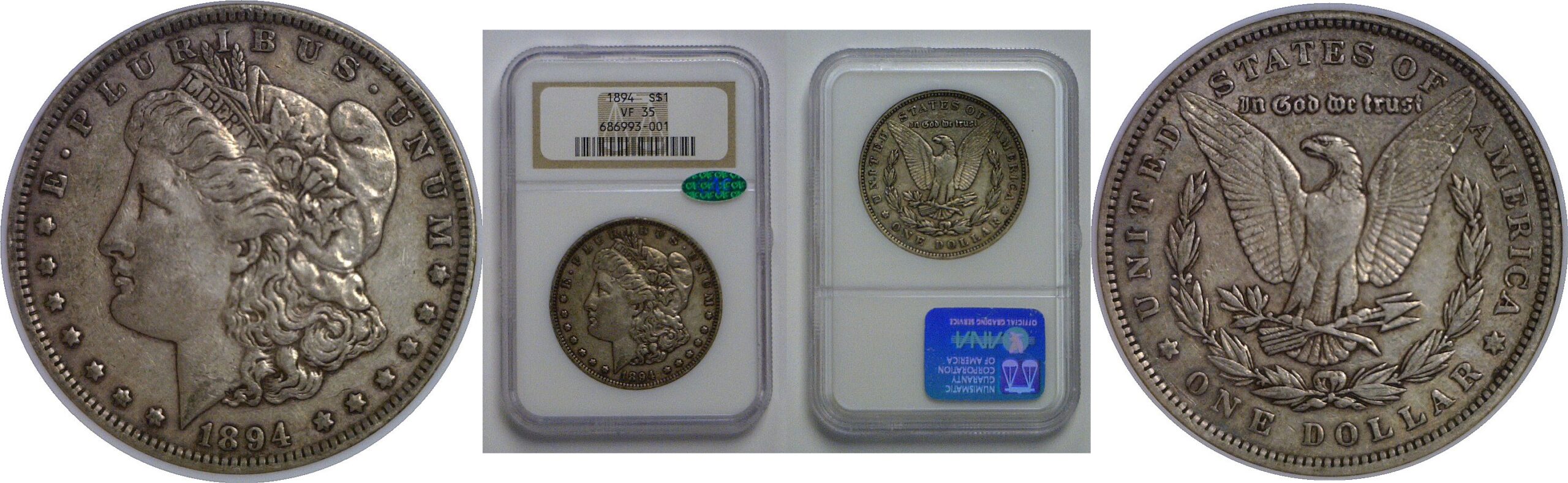 1894 Morgan Dollar   NGC VF-35  CAC