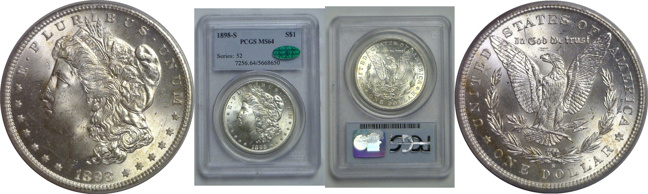 1898-S Morgan Dollar   PCGS MS-64  CAC