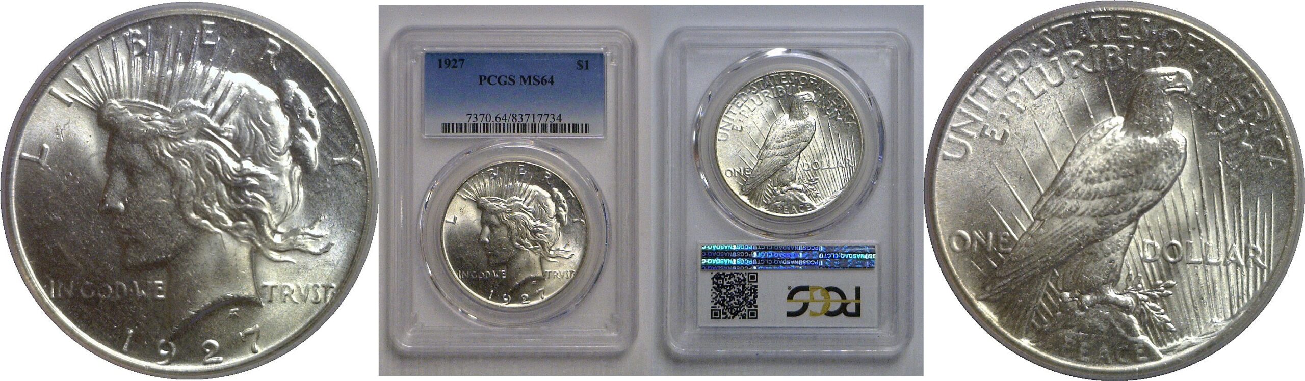 1927 Peace Dollar  PCGS MS-64
