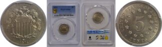 1874 Shield Nickel    PCGS MS-66