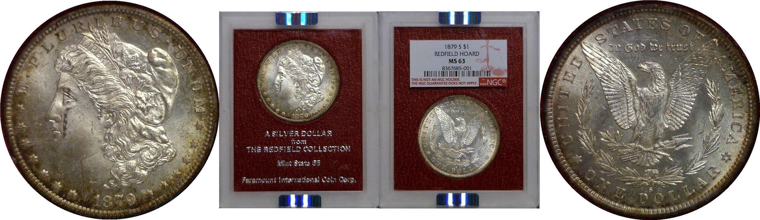 1879-S Morgan Dollar   Redfield Hoard   NGC MS-63