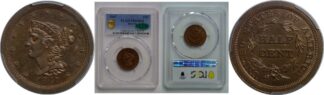 1847 Half Cent  Restrike   PCGS PR-65 RB  CAC