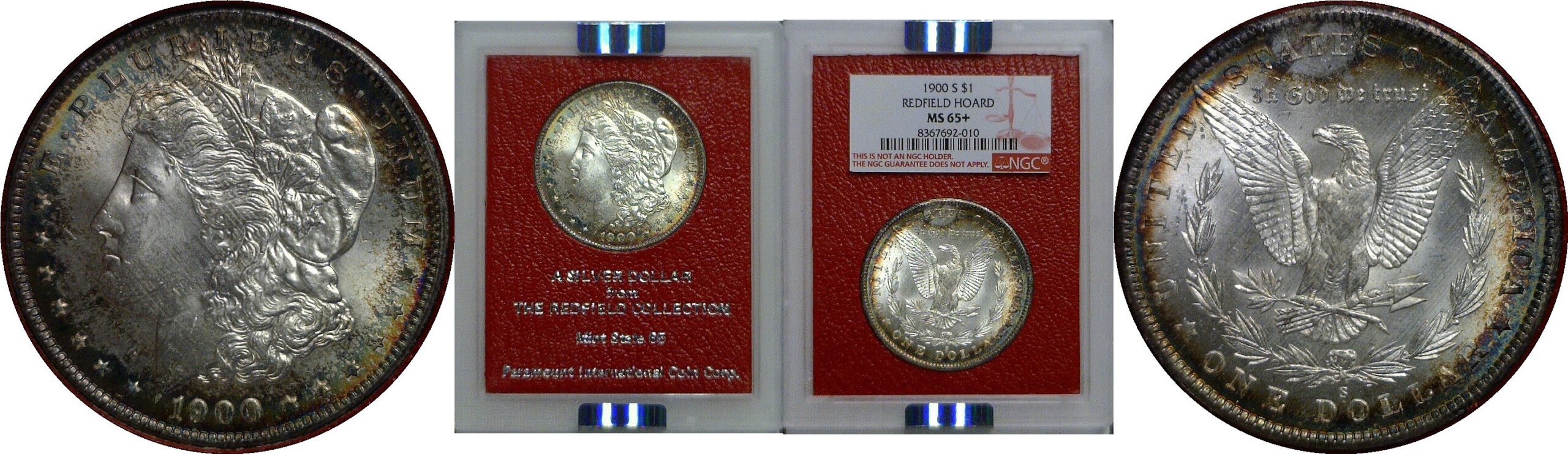 1900-S Morgan Dollar   Redfield Hoard   NGC MS-65+