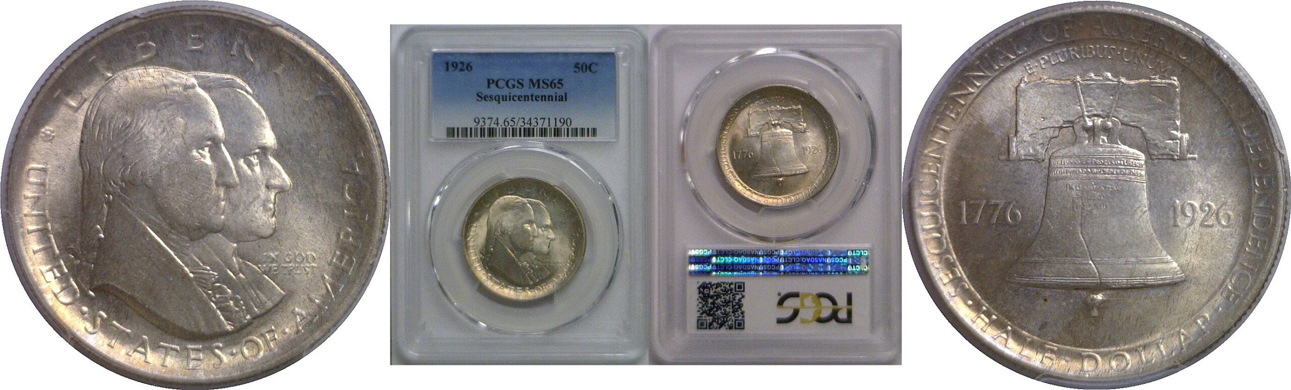 1926 Sesquicentennial Commemorative Half Dollar    PCGS MS-65