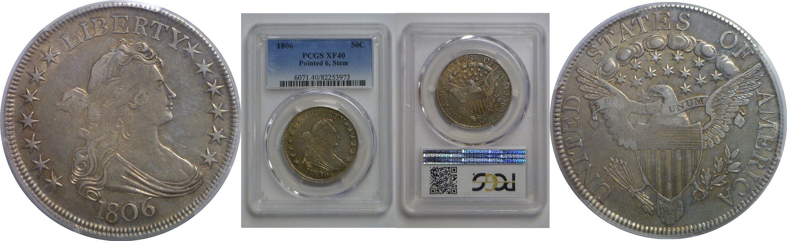 1806 Bust Half Dollar   PCGS XF-40