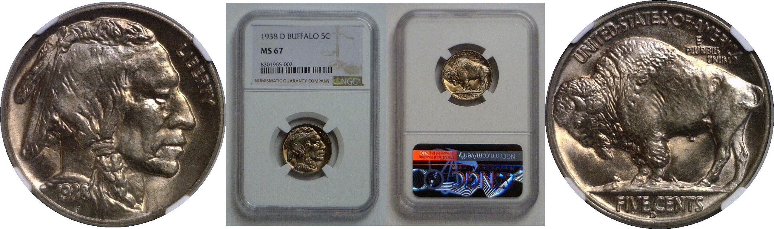 1938-D Buffalo Nickel   NGC MS-67