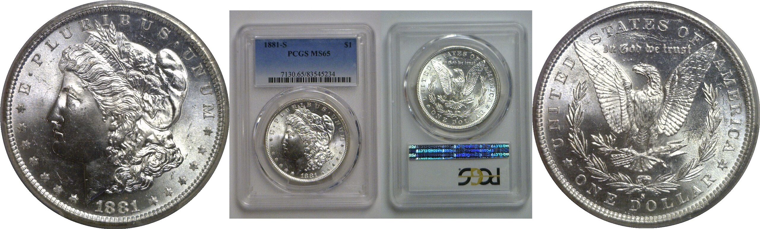 1881-S Morgan Dollar   PCGS MS-65
