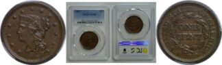 1847 Large Cent   PCGS AU-58