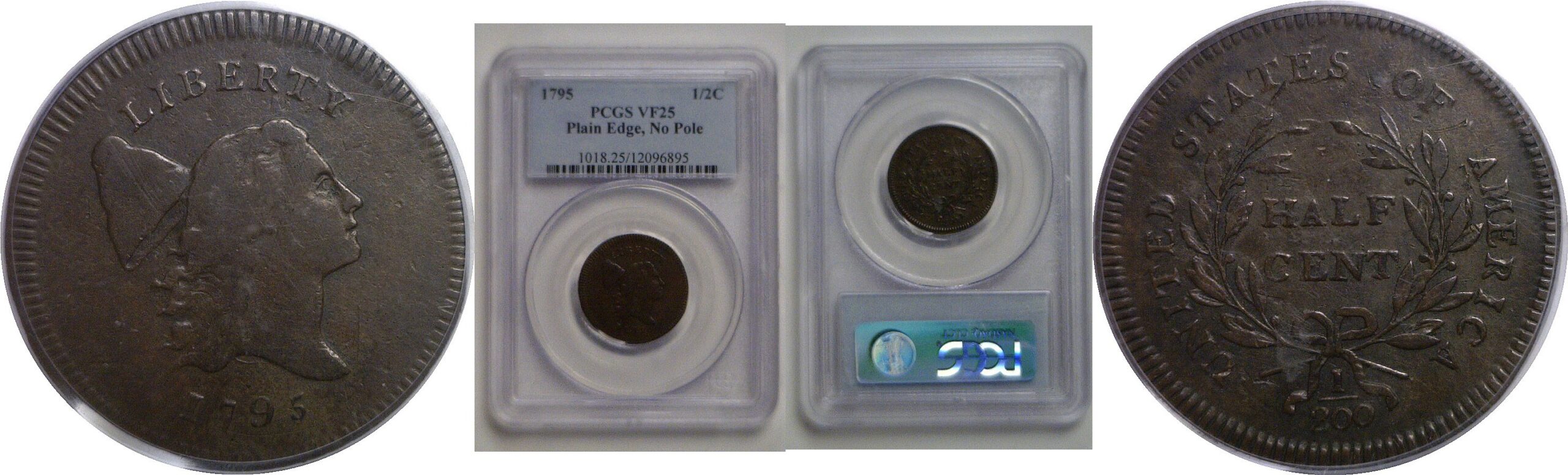 1795 Half Cent   PCGS VF-25