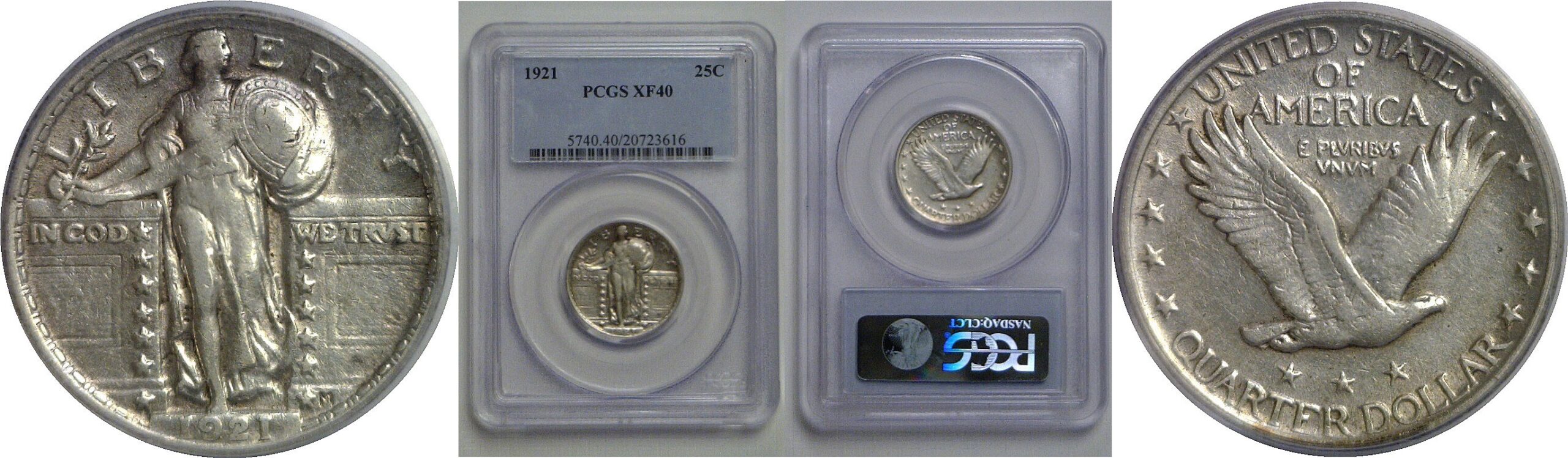 1921 Standing Liberty Quarter   PCGS XF-40