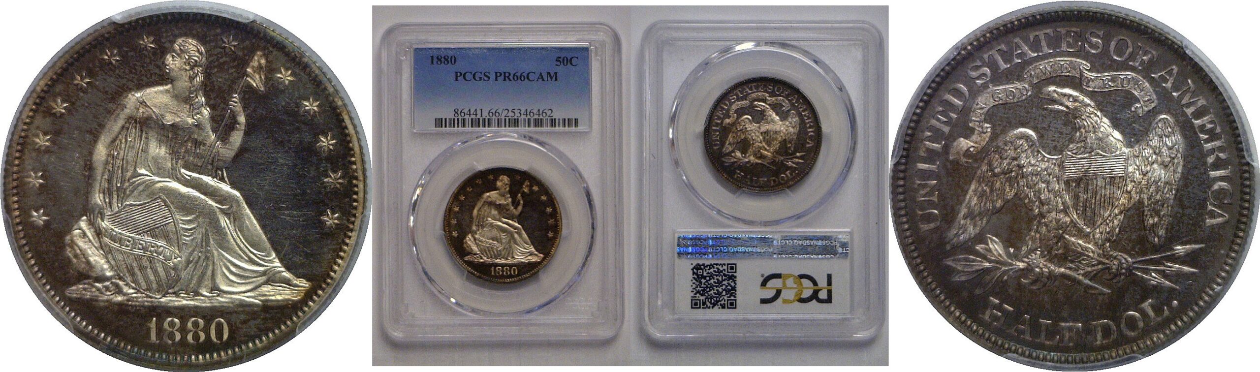 1880 Seated Liberty Half Dollar   PCGS PR-66 CAM
