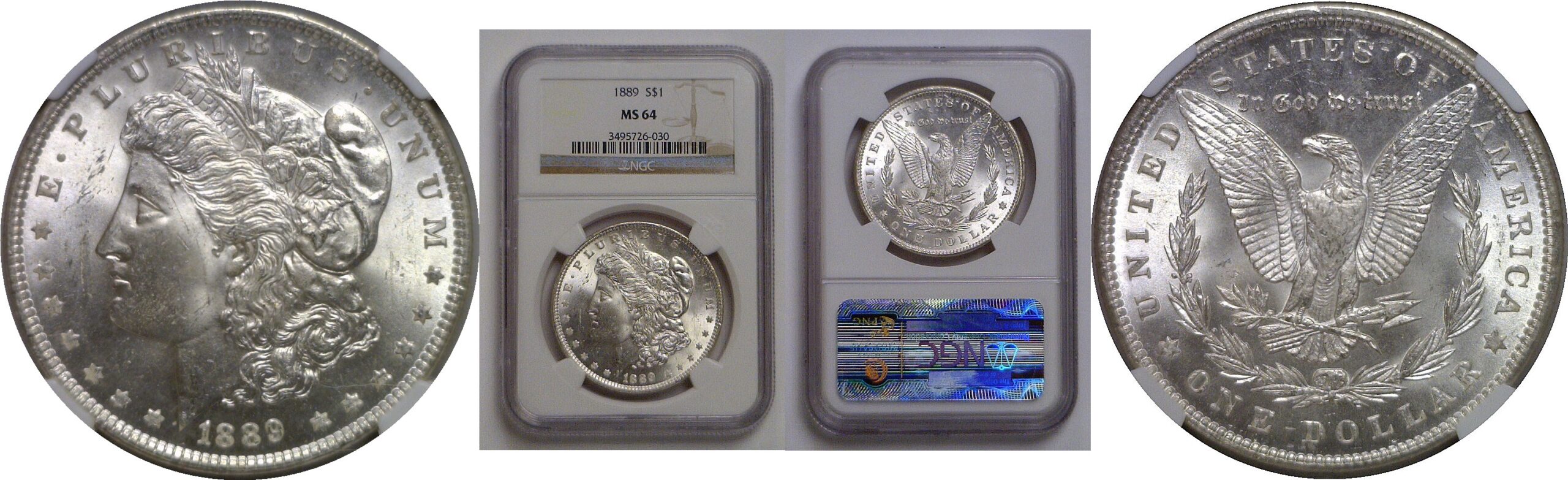 1889 Morgan Dollar   NGC MS-64