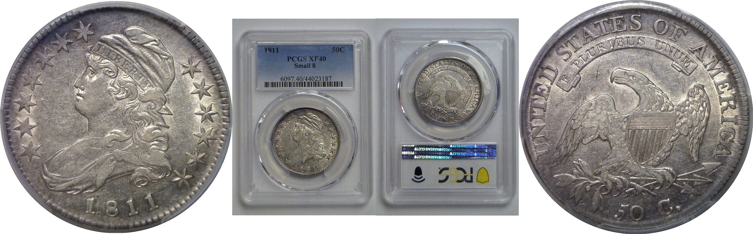 1811 Bust Half Dollar   PCGS XF-40