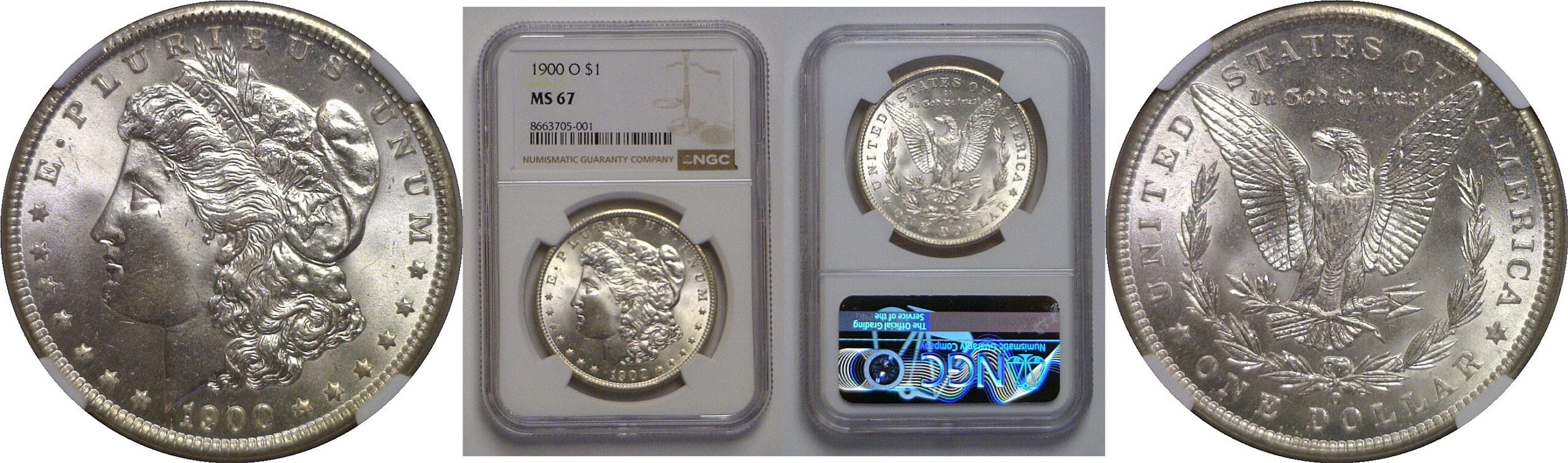 1900-O Morgan Dollar   NGC MS-67