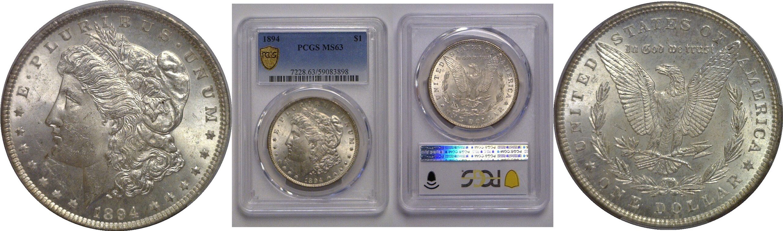 1894 Morgan Dollar   PCGS MS-63