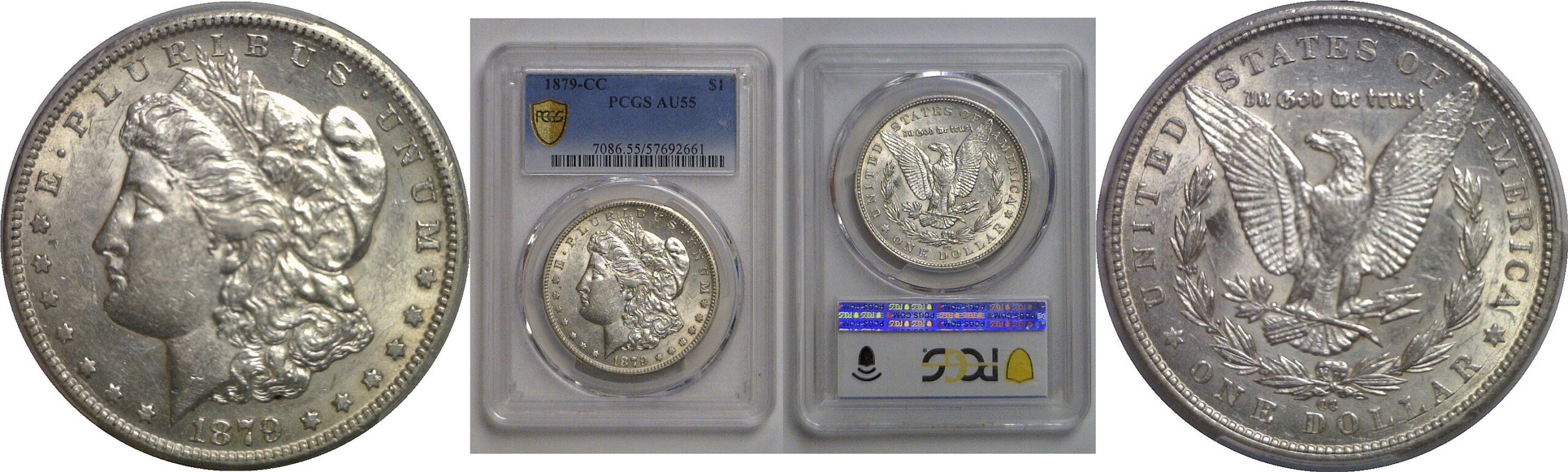 1879-CC Morgan Dollar   PCGS AU-55
