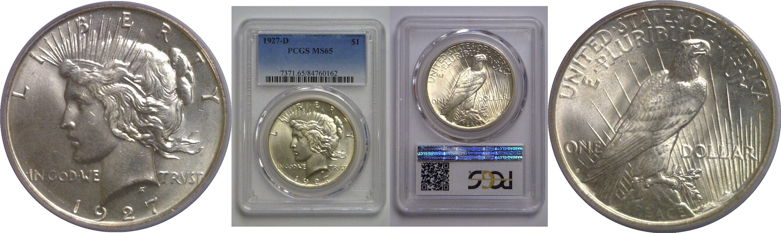1927-D Peace Dollar   PCGS MS-65