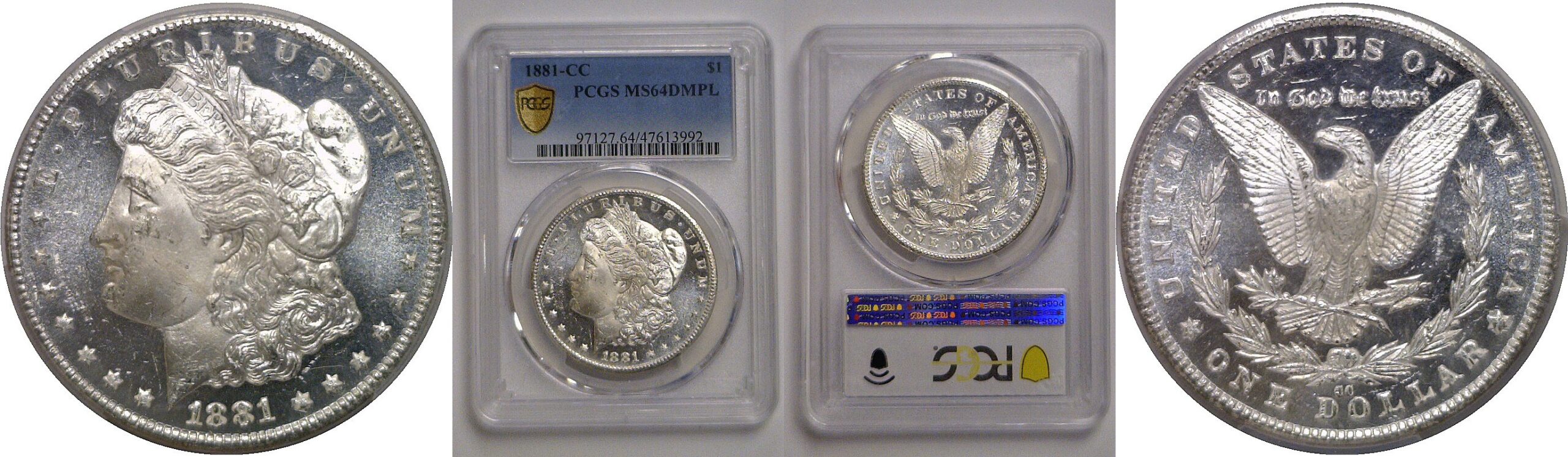 1881-CC Morgan Dollar   PCGS MS-64 DMPL