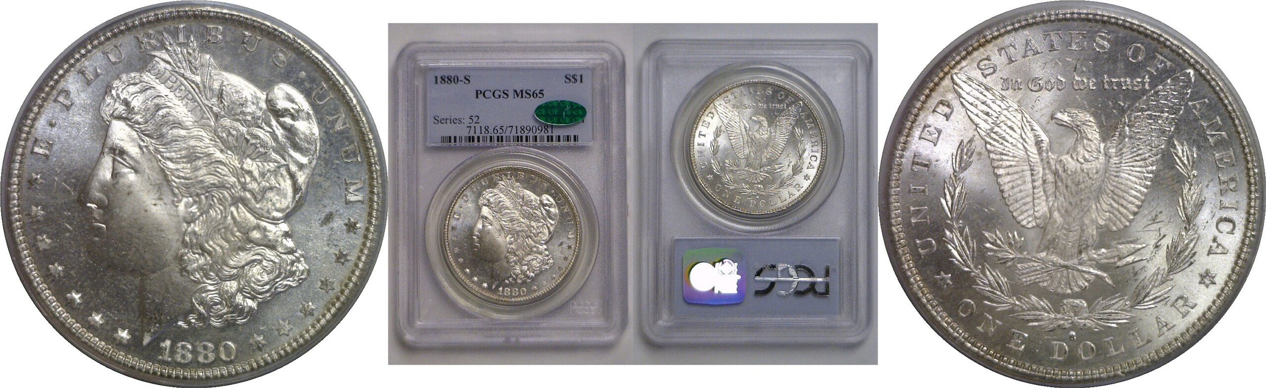 1880-S Morgan Dollar   PCGS MS-65 CAC