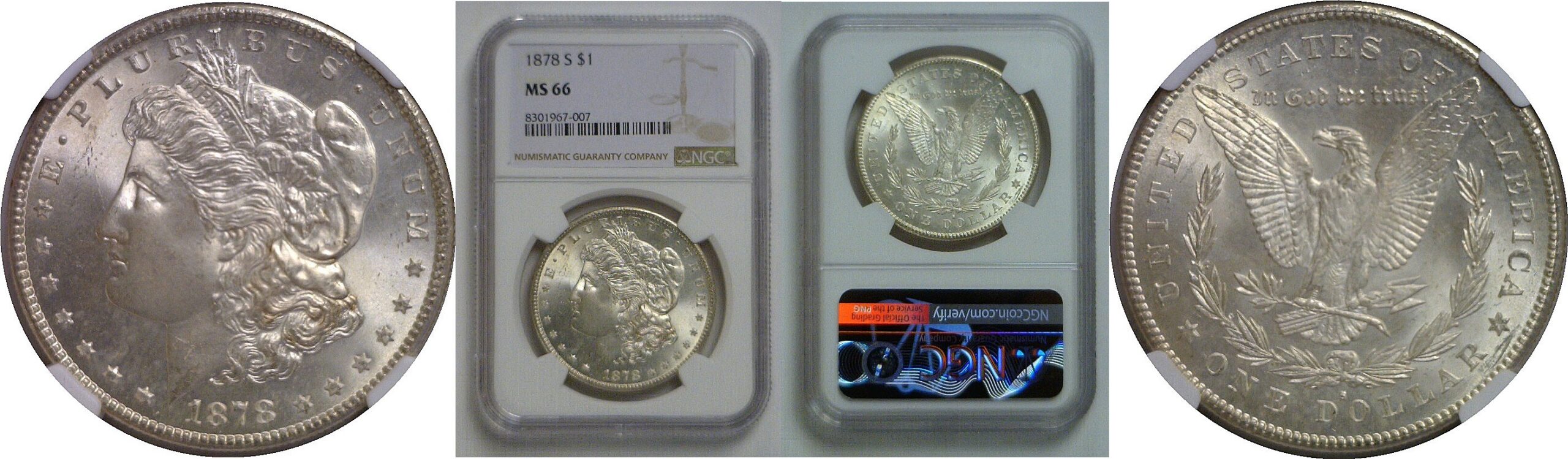 1878-S Morgan Dollar   NGC MS-66