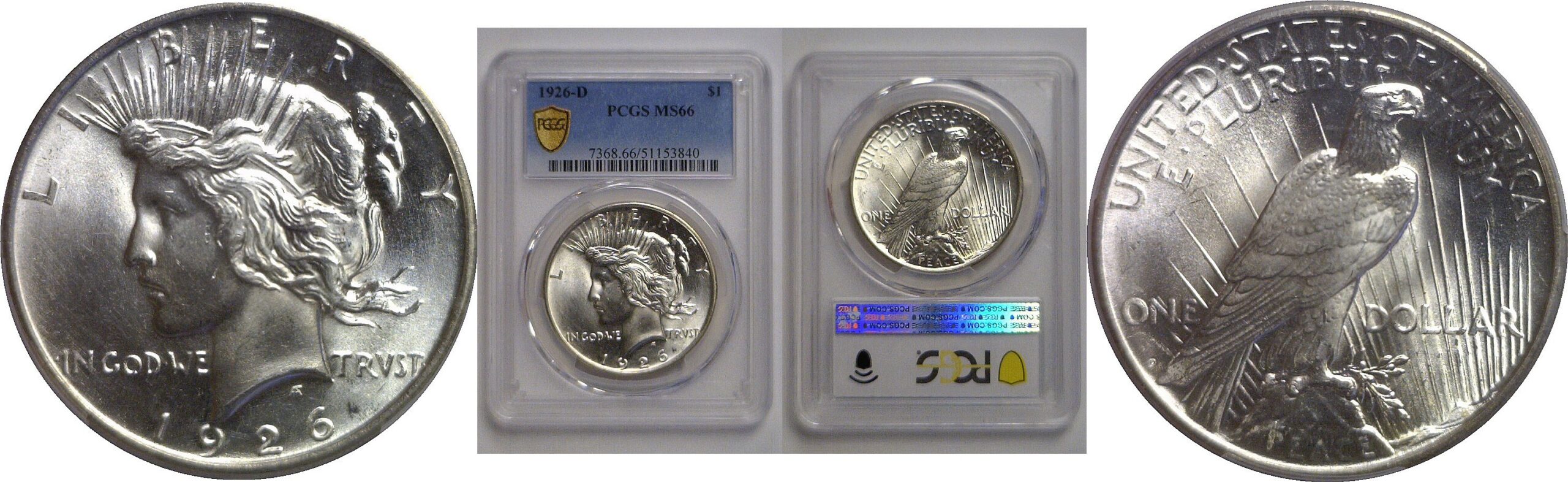 1926-D Peace Dollar   PCGS MS-66