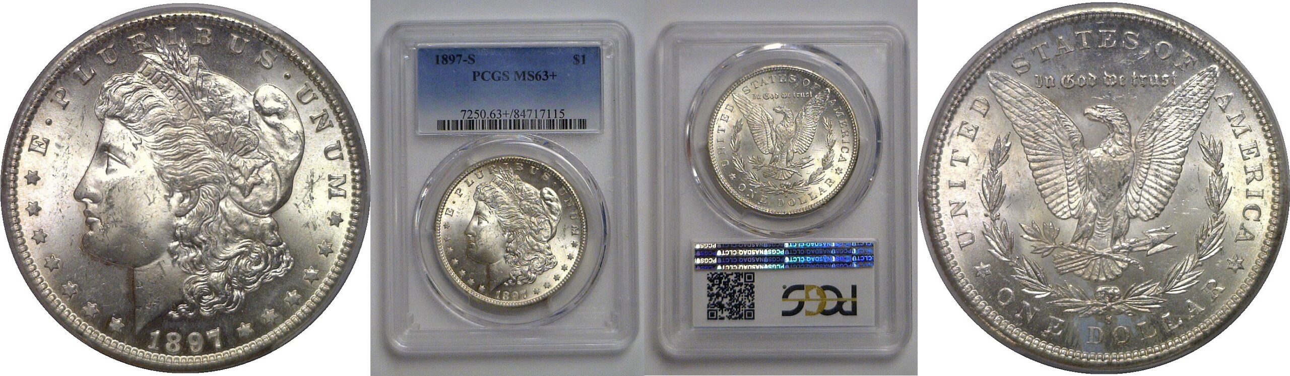 1897-S Morgan Dollar   PCGS MS-63+
