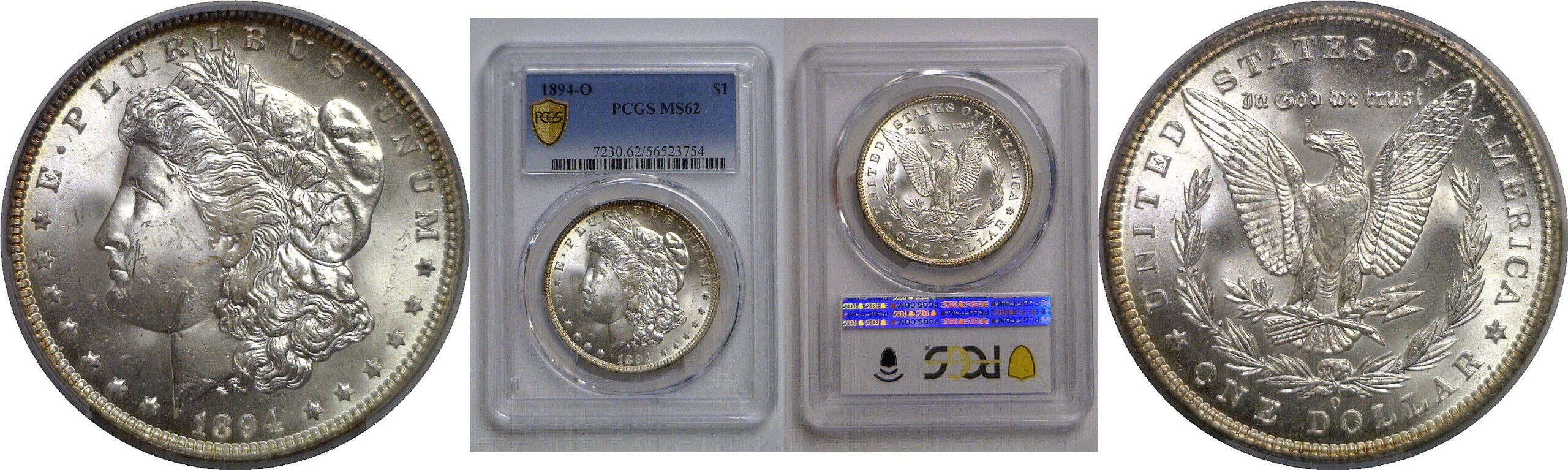 1894-O Morgan Dollar   PCGS MS-62
