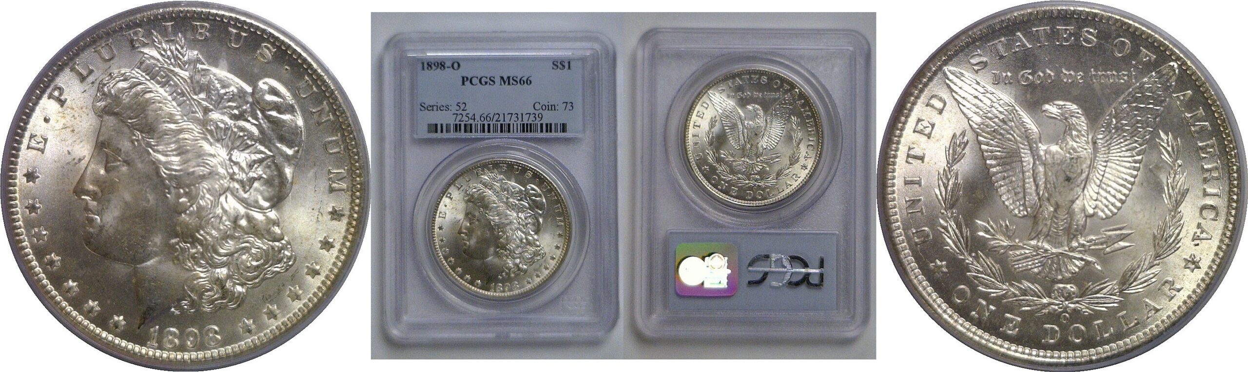 1898-O Morgan Dollar   PCGS MS-66