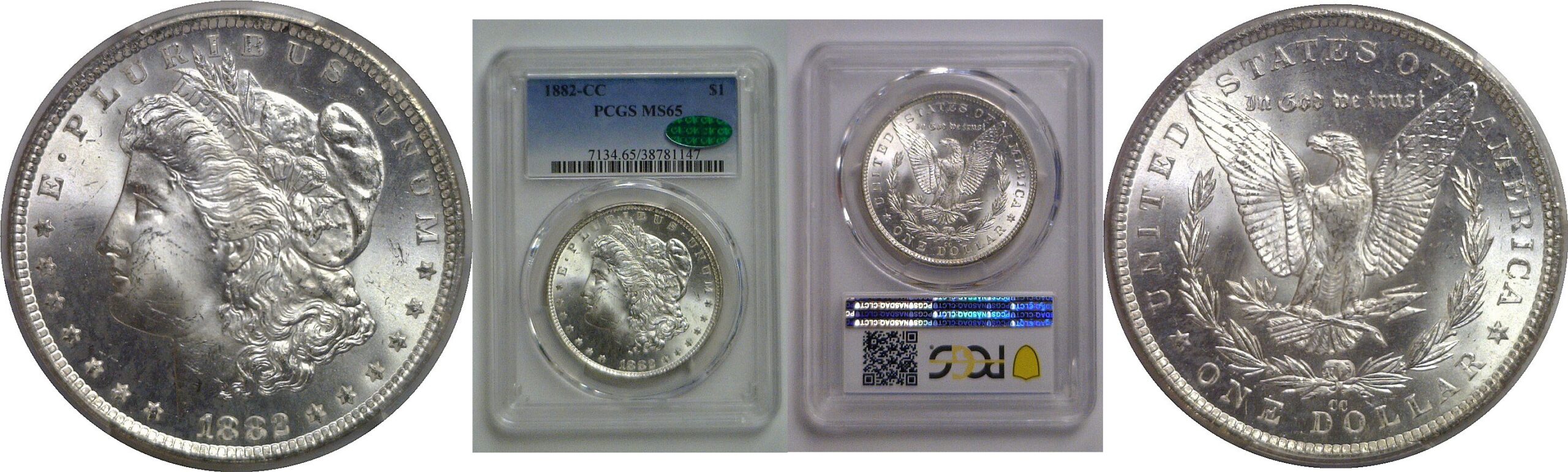 1882-CC Morgan Dollar   PCGS MS-65 CAC