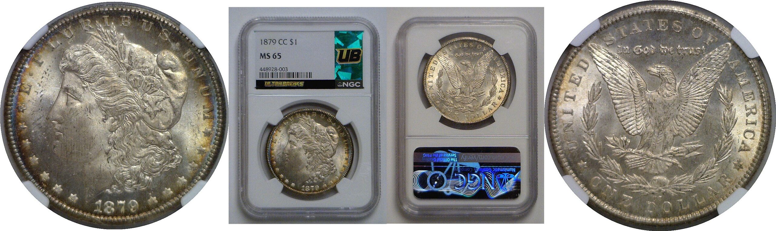 1879-CC Morgan Dollars   NGC MS-65