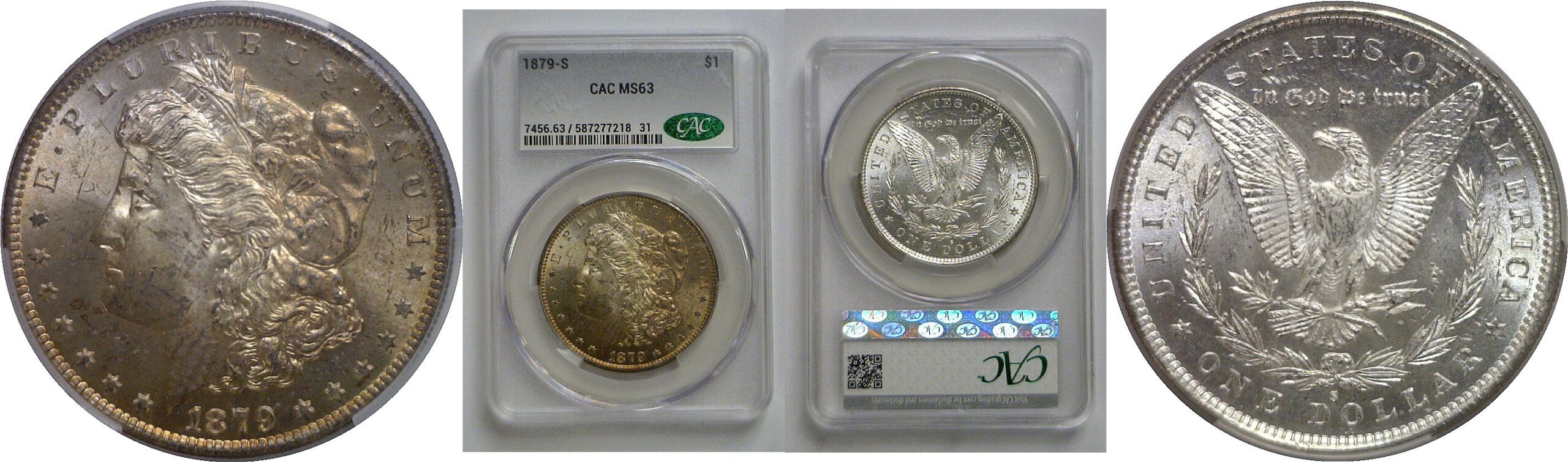 1879-S Morgan Dollar   CACG MS-63