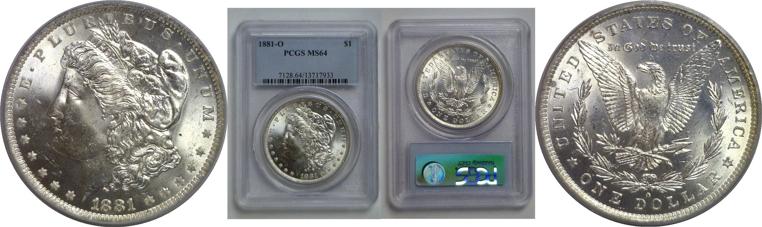 1881-O Morgan Dollar   PCGS MS-64