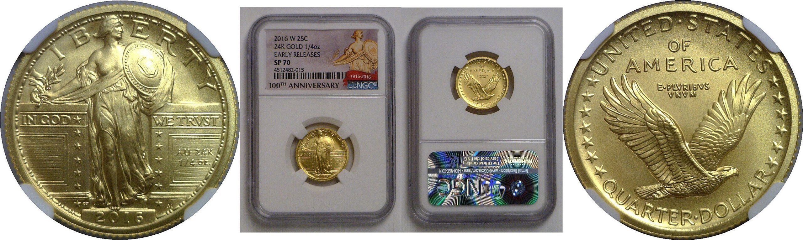 2016-W  Standing Liberty Quarter   NGC SP-70