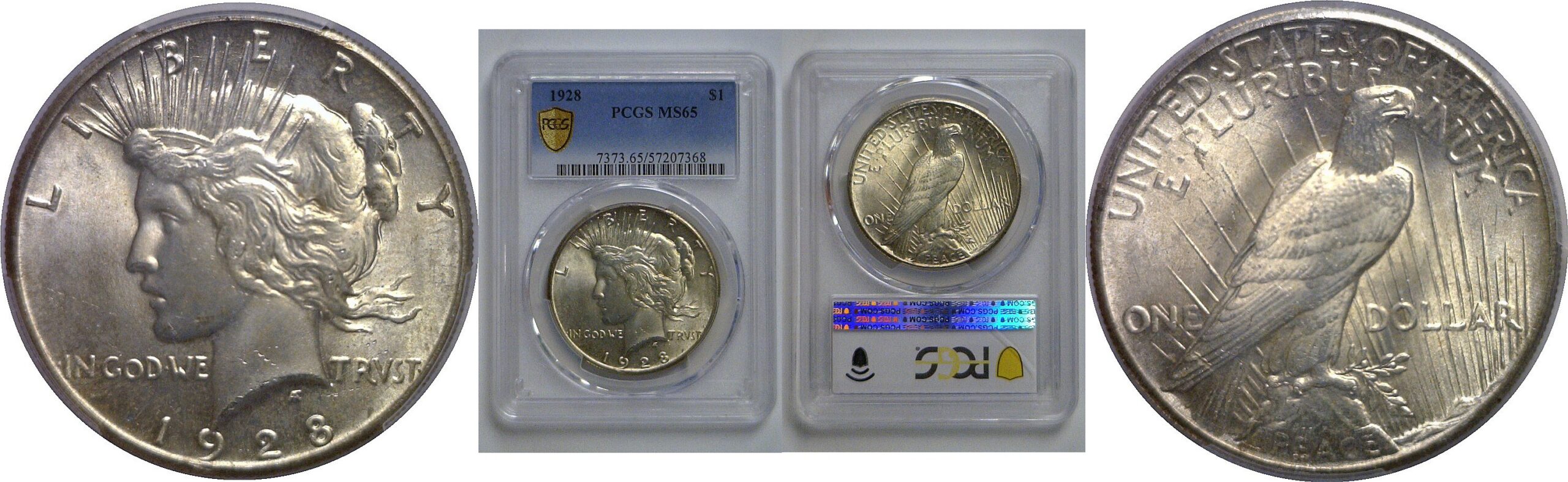 1928 Peace Dollar   PCGS MS-65