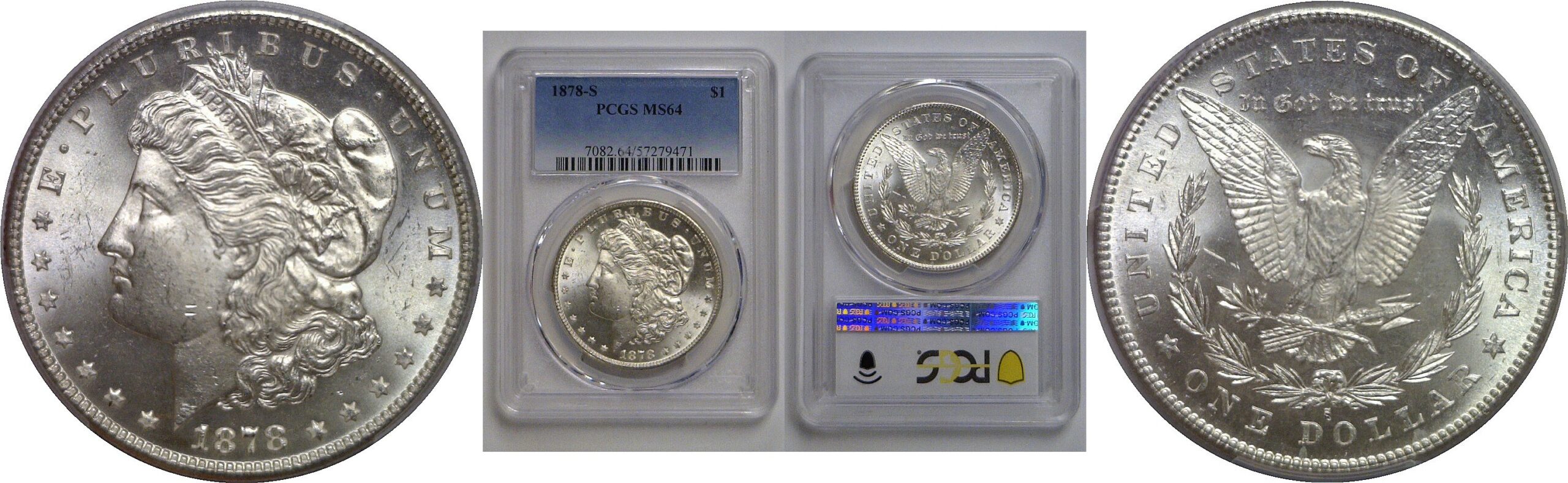 1878-S Morgan Dollar   PCGS MS-64