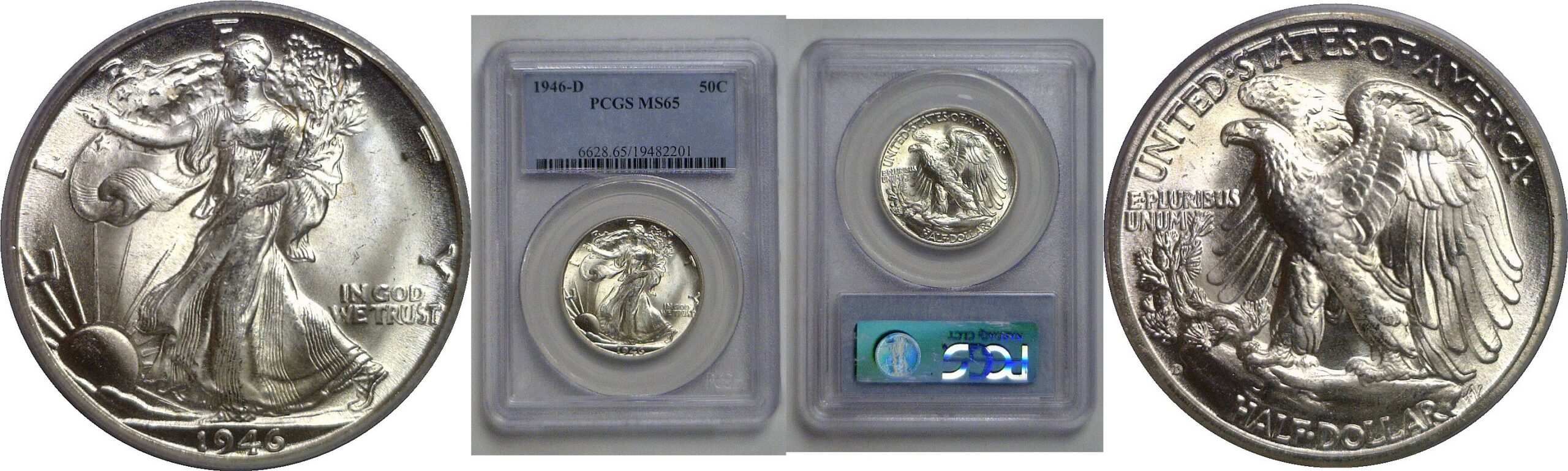 1946-D Walking Liberty Half Dollar   PCGS MS-65