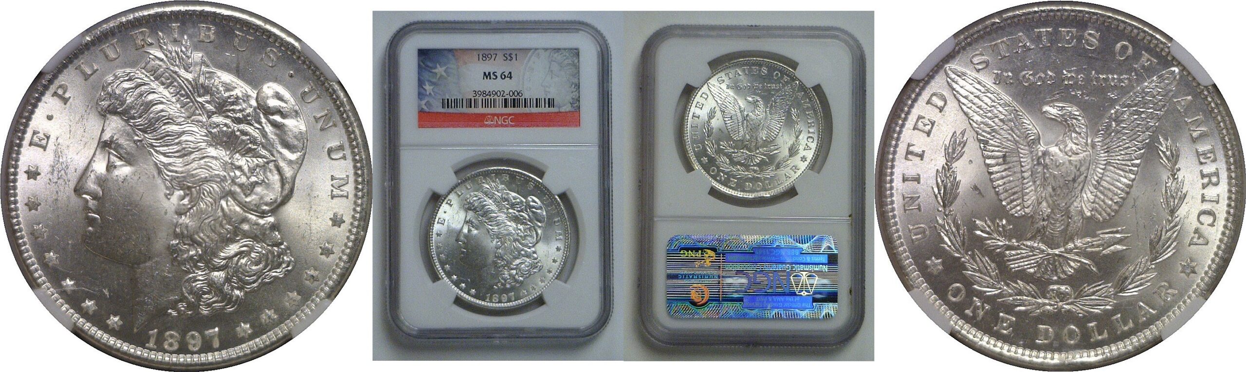 1897 Morgan Dollar   NGC MS-64
