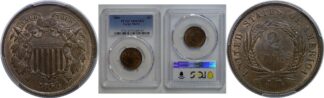 1864 Large Motto   Two Cent Piece   PCGS MS-63 BN