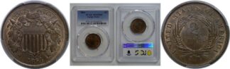 1864 Large Motto   Two Cent Piece   PCGS MS-63 BN