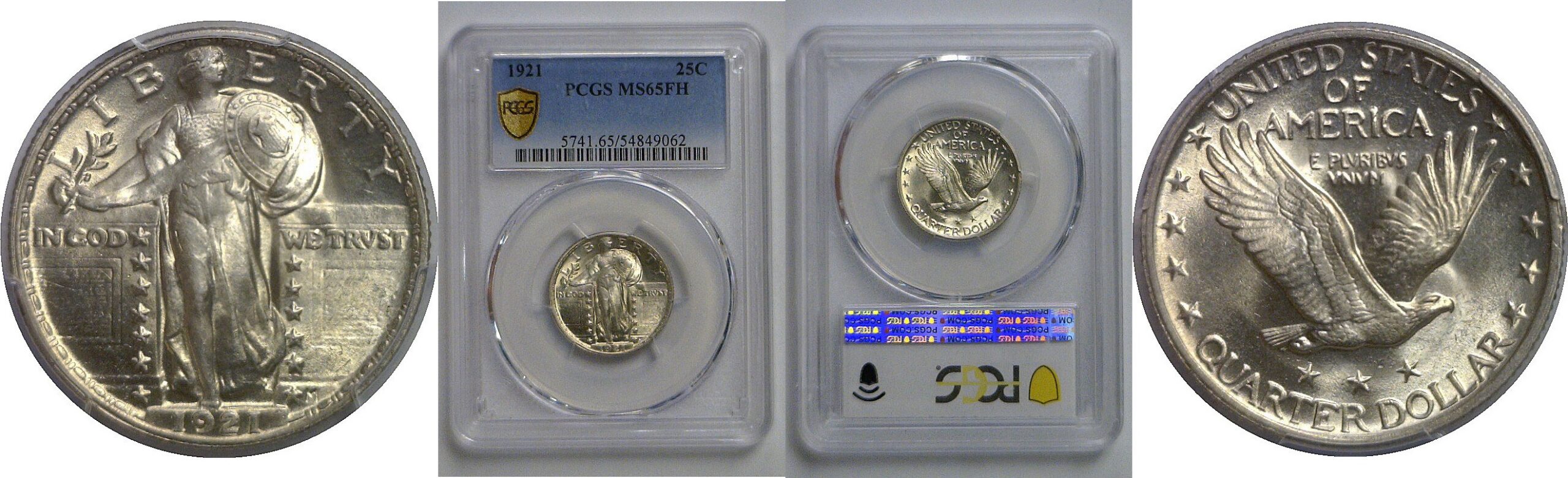 1921 Standing Liberty Quarter   PCGS MS-65 FH