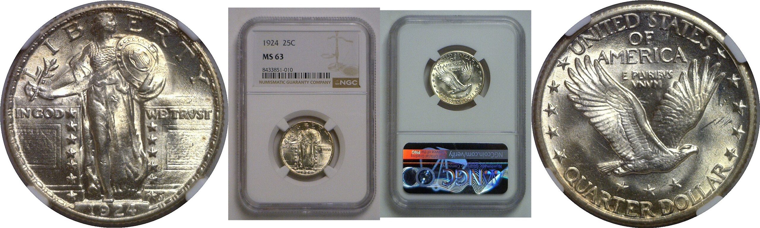 1924 Standing Liberty Quarter   NGC MS-63