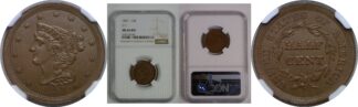 1857 Half Cent   NGC MS-64 BN