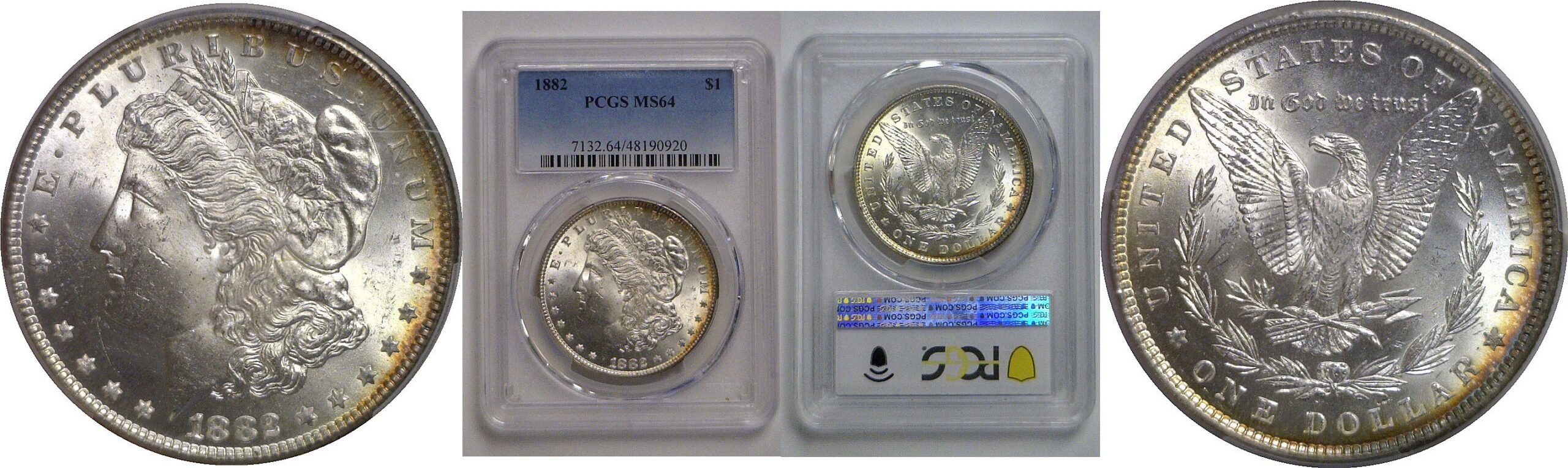 1882 Morgan Dollar   PCGS MS-64