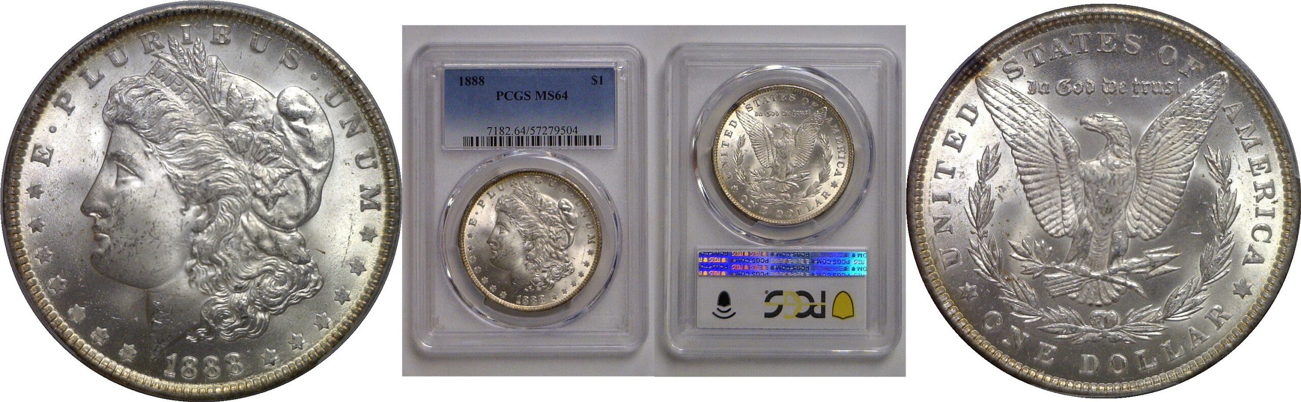 1888 Morgan Dollar   PCGS MS-64