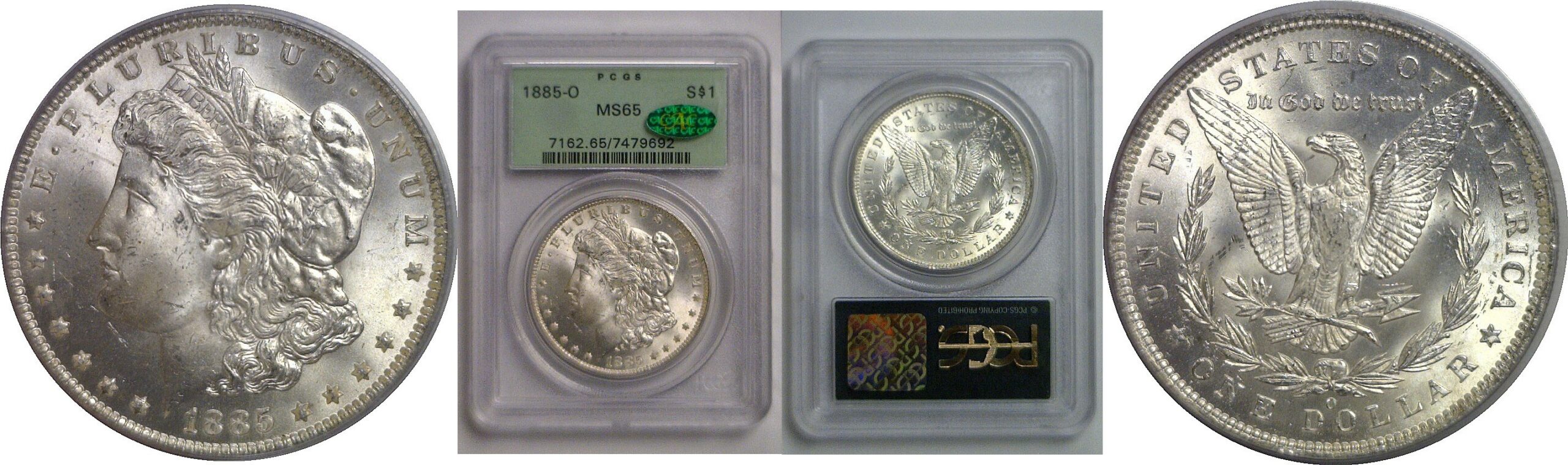 1885-O Morgan Dollar   PCGS MS-65  CAC