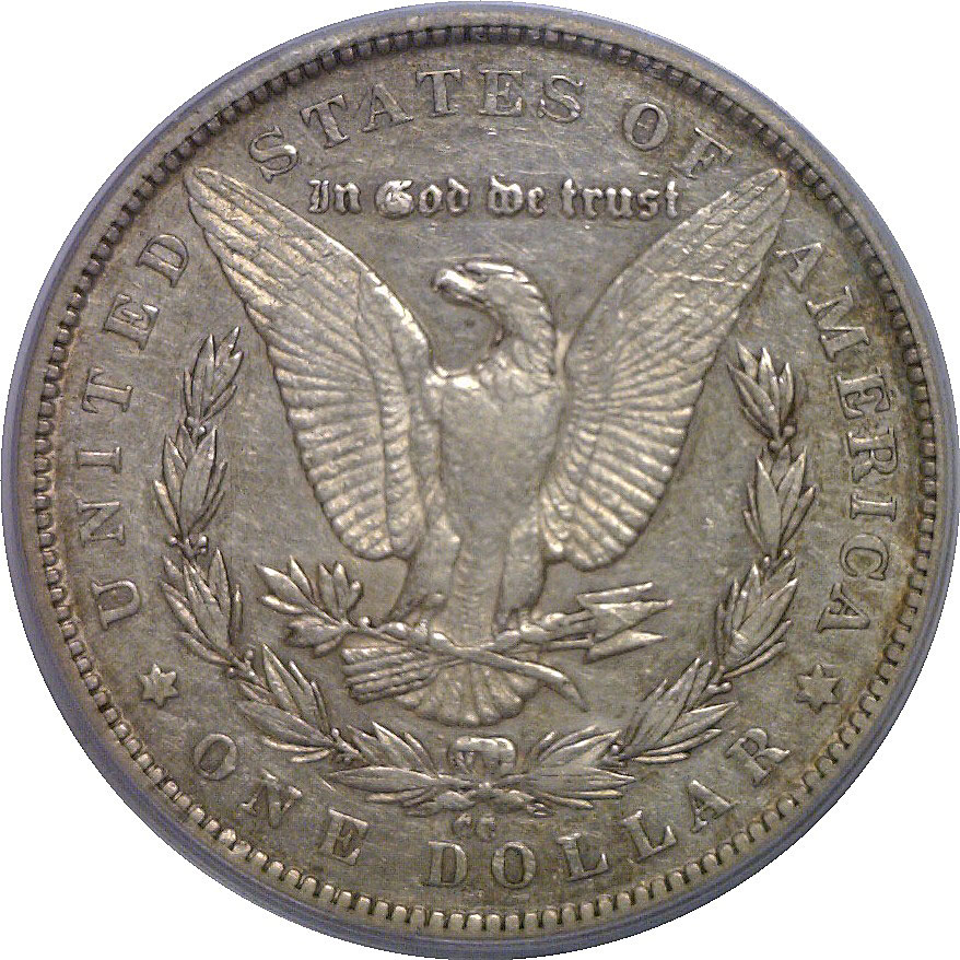 1879-CC Capped Die Morgan Dollar PCGS XF-45 - Image 3