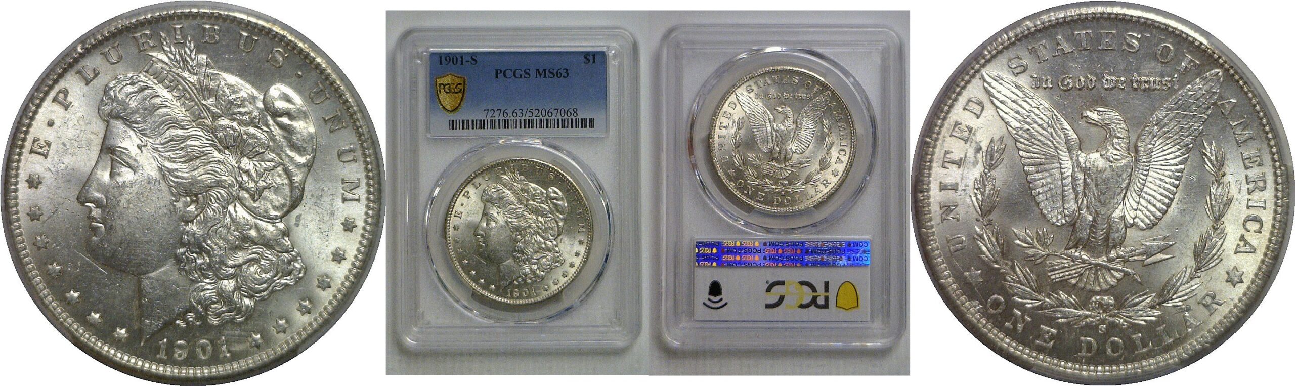 1901-S Morgan Dollar   PCGS MS-63